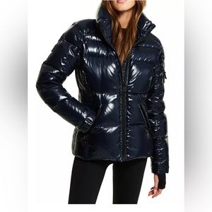 Sam. Freestyle Navy High Gloss Puffer Jacket